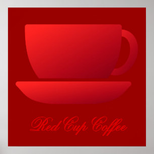 Red Kopp och Saucer Poster