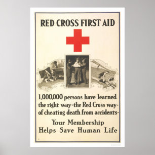 Red Kor First Aid Poster