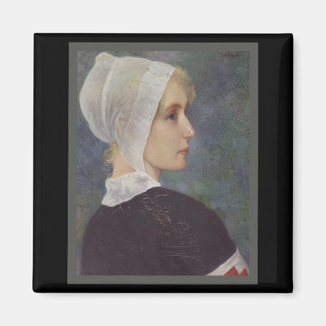 Red Kor Nurse av Theodor Grust Magnet (Framsidan)