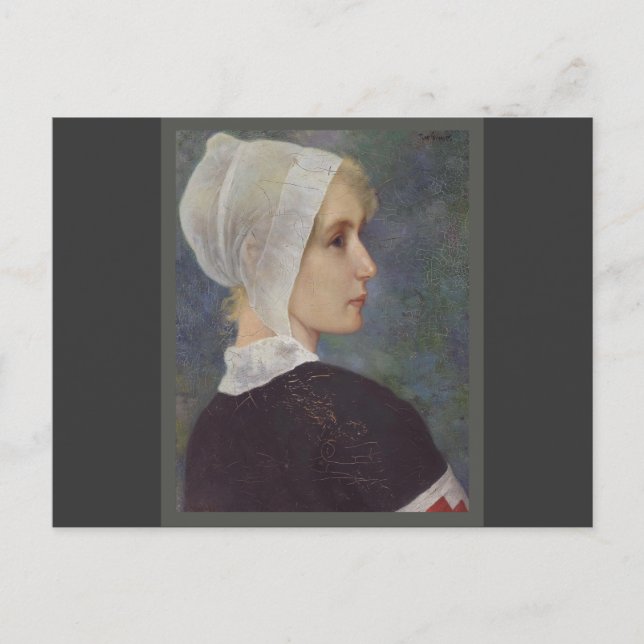 Red Kor Nurse av Theodor Grust Vykort (Framsida)