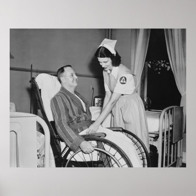 Red Kor Nurse's Aide: 1940 Poster (Framsidan)