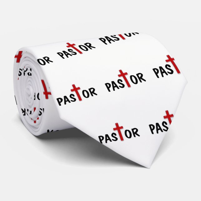 Red Kor Pastor Tie Slips (Rullad)