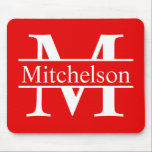 Red Kor Pub LR Monogram Musmatta<br><div class="desc">röd kor pub Life Roman-typsnitt med monogrammatisk musmattor</div>