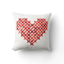 Red Kor-Stitch look Heart Reversible Land