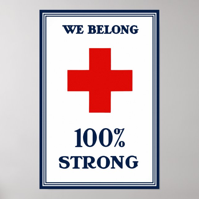 Red Kor - We Belong 100% Strong Poster (Framsidan)