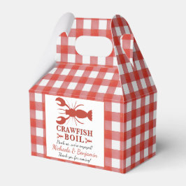 Red Kräftor Boil Picnic Lobster Förlovningsfest Presentaskar