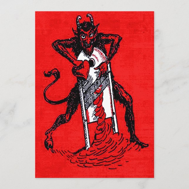 Red Krampus Slicing Heart (Framsida)