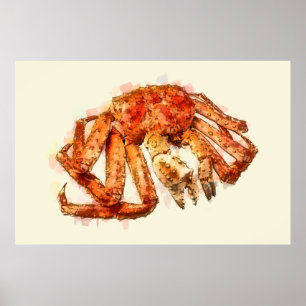 RED KUNG CRAB POSTER