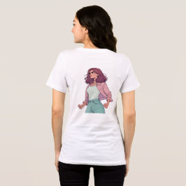 RED LA CHICA BRAVA T-SHIRT - FIERCE LATINA BACK