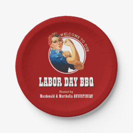 Red LABOR DAY BBQ Rosie Riveter