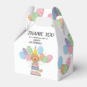 Red Labradoodle Birthday Tack Favbox Presentaskar