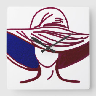 Red Lady Fyrkantig Klocka