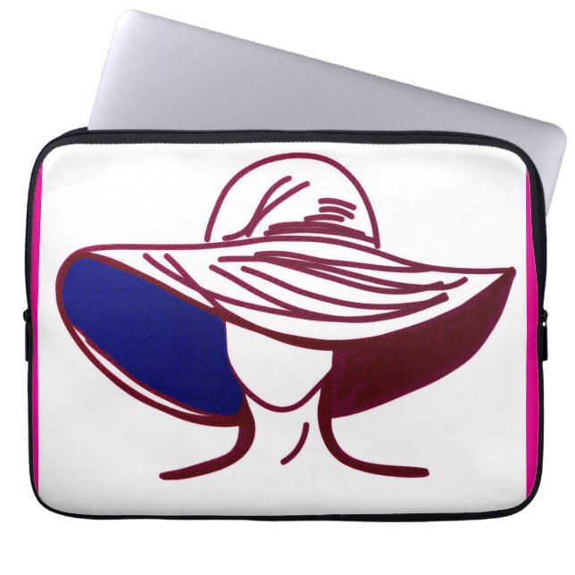 Red Lady Laptop Sleeve (Framsidan)