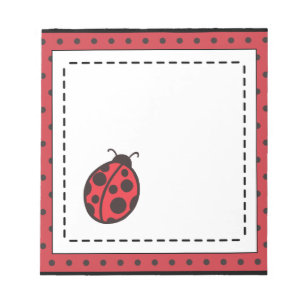 Red Ladybug Anteckningsblock