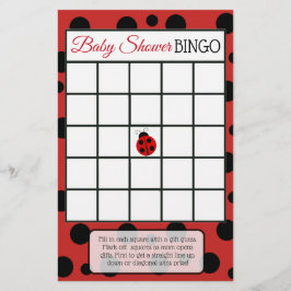 Red Ladybug Baby Shower Games Flygblad