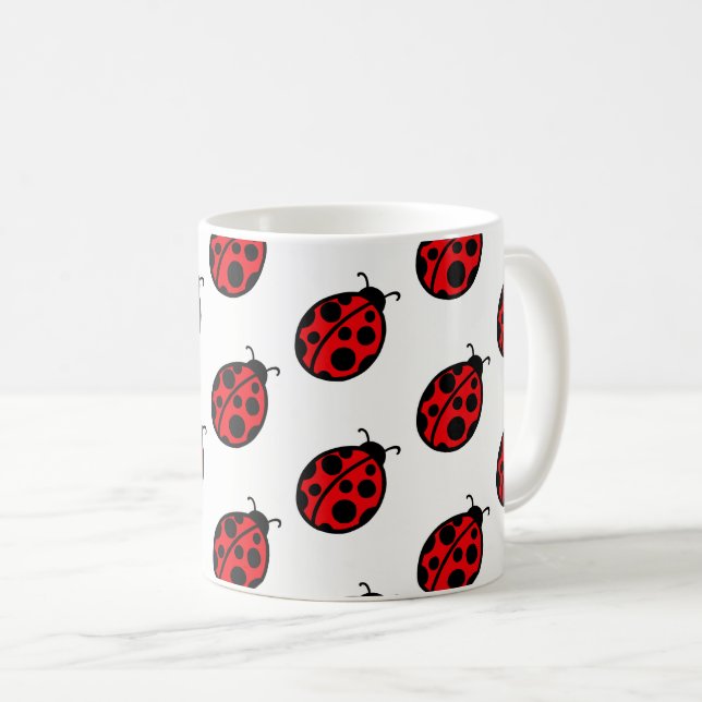 Red Ladybug Coffee Mugg Gift (Framsida höger)