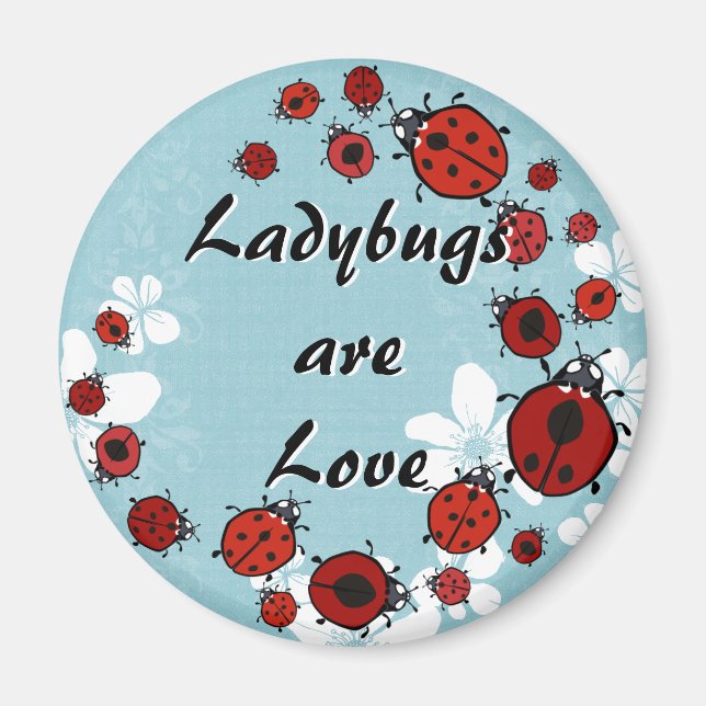 Red Ladybug Magnet (Framsidan)