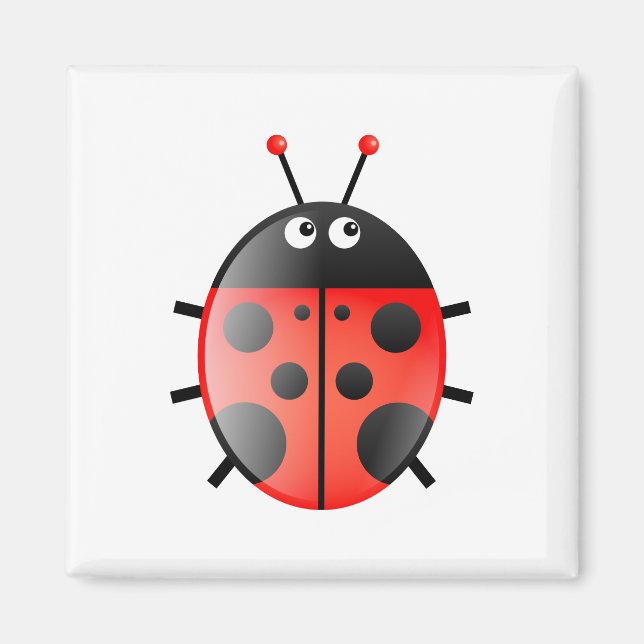 Red Ladybug Magnet (Framsidan)