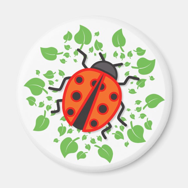 Red ladybug magnet (Framsidan)