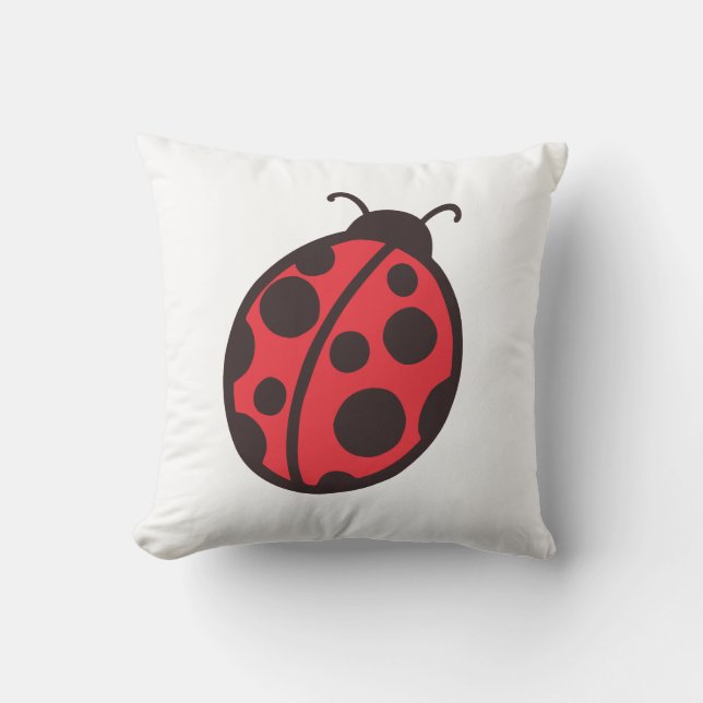 Red Ladybug Pillow Kudde (Framsida)