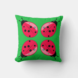 Red Ladybug Pillow Kudde