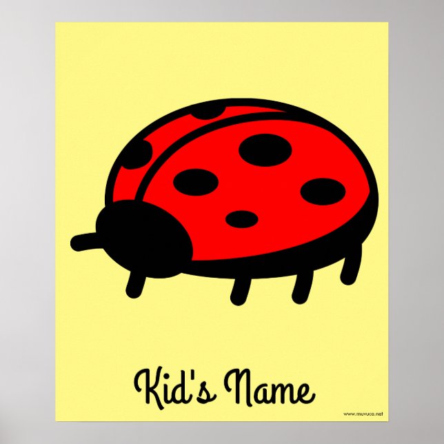 Red ladybug poster (Framsidan)