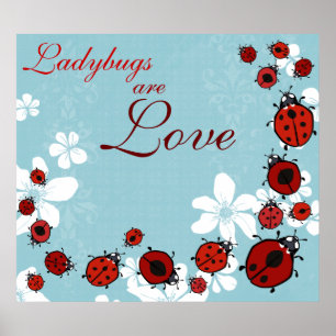 Red Ladybug Poster