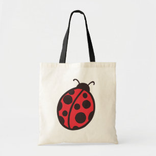 Red Ladybug Tote Bag Gift Tygkasse