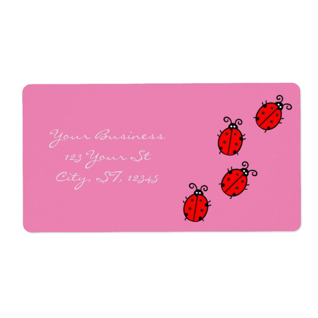 Red Ladybugs Crawling Thunder_Cove Fraktsedel (Framsidan)