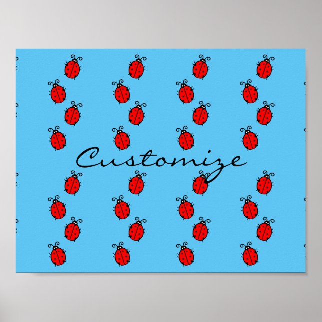 Red Ladybugs Crawling Thunder_Cove Poster (Framsidan)