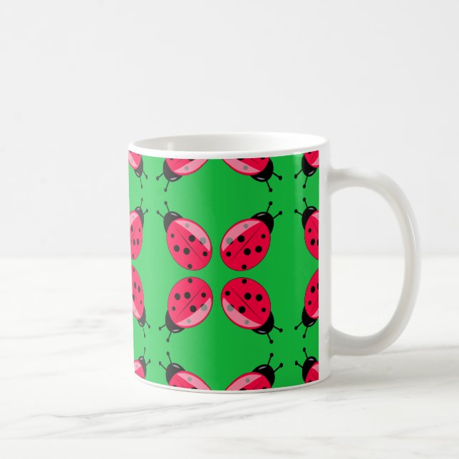 Red Ladybugs Kaffemugg (Höger)