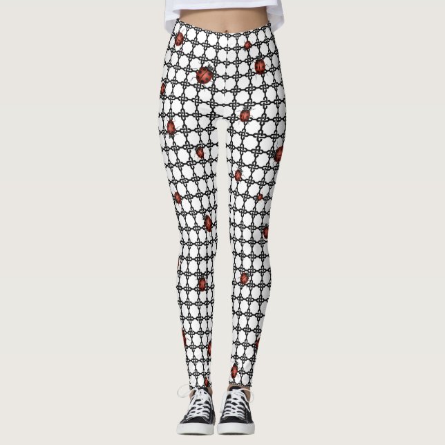 RED LADYBUGS OM LAGAR LEGGINGS (Framsida)