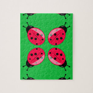 Red Ladybugs Pussel