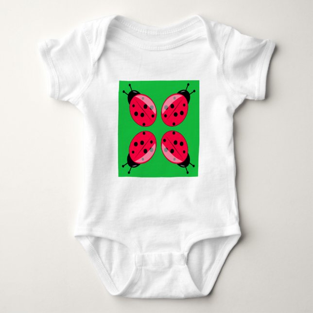 Red Ladybugs T-shirt (Framsida)