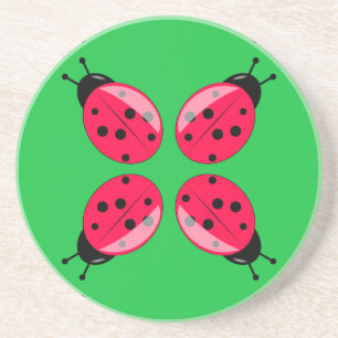 Red Ladybugs Underlägg