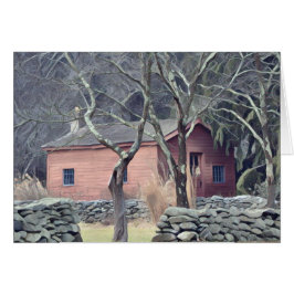 Red Land Shed Hälsningskort