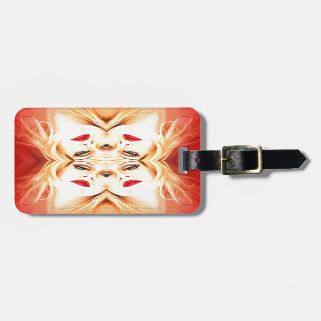 Red Läppar Bagagebricka (Horisontell Framsida)