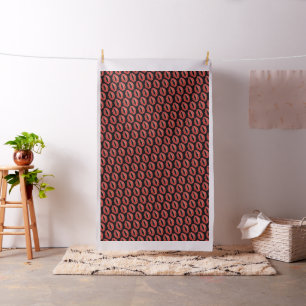 Red Läppar Design Mönster Tyg
