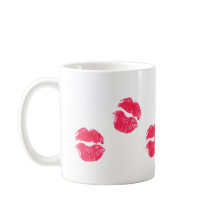 Red Läppar Kiss Lipstick Kisses Valentine Day Kärl