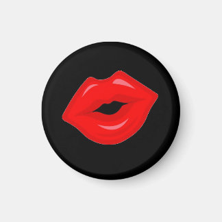 Red Läppar Kiss Magnet