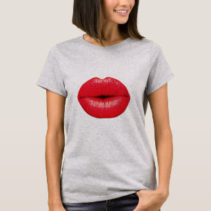 Red Läppar läppstick pop kiss Tröja