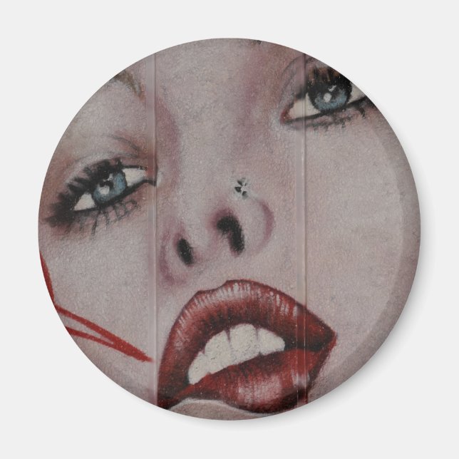 Red läppar magnet (Framsidan)