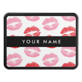 Red Läppar, Rosa Läppar, Kiss, Ditt namn, Anpassa Dragkroksskydd