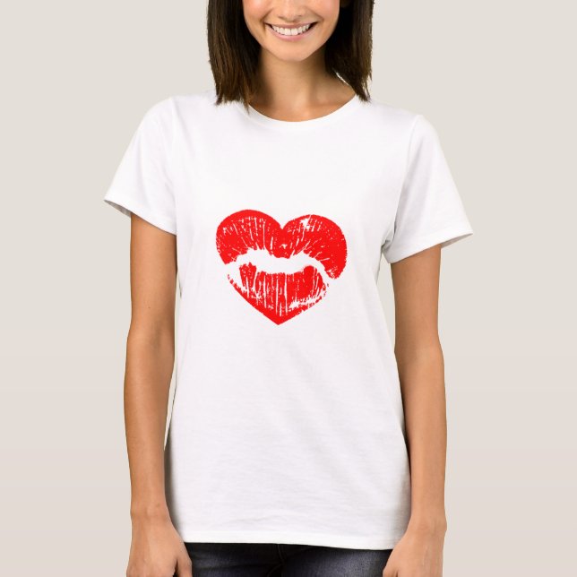 Red Läppar T-Shirt (Framsida)