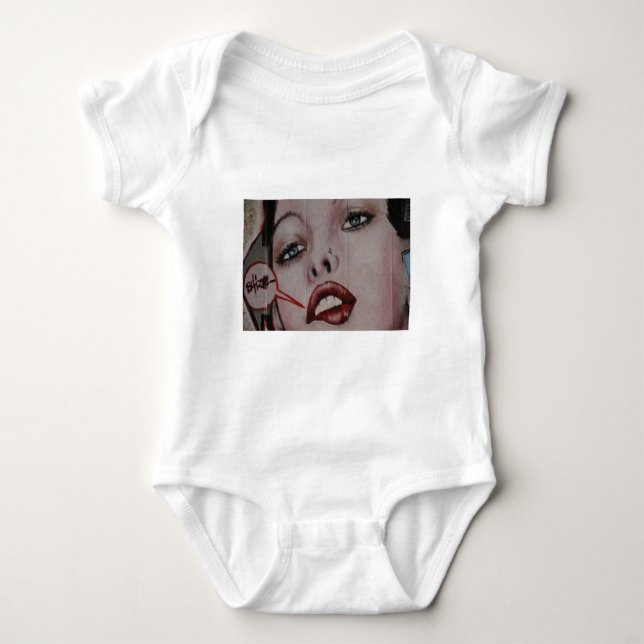 Red läppar tee shirt (Framsida)