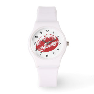 Red Läppar Watch Armbandsur