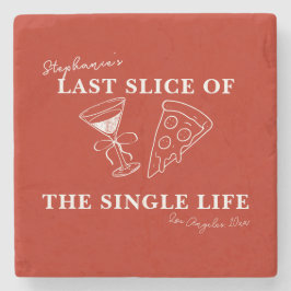 Red Last Slice of the Single Life Bachelorette Stenunderlägg
