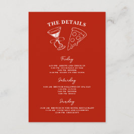 Red Last Slice of the Single Life Bachelorette Tilläggskort