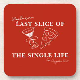Red Last Slice of the Single Life Bachelorette Underlägg