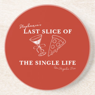Red Last Slice of the Single Life Bachelorette Underlägg